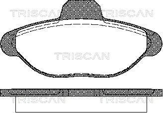 TRISCAN Bremžu uzliku kompl., Disku bremzes 8110 15001