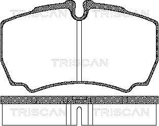 TRISCAN Комплект тормозных колодок, дисковый тормоз 8110 15029