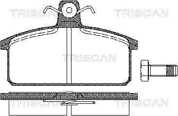 TRISCAN Комплект тормозных колодок, дисковый тормоз 8110 15811