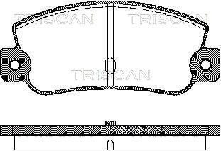TRISCAN Комплект тормозных колодок, дисковый тормоз 8110 15993