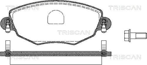 TRISCAN Комплект тормозных колодок, дисковый тормоз 8110 16005