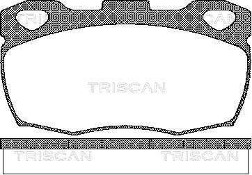 TRISCAN Bremžu uzliku kompl., Disku bremzes 8110 17003