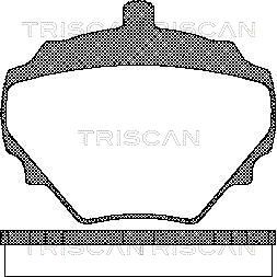 TRISCAN Bremžu uzliku kompl., Disku bremzes 8110 17004