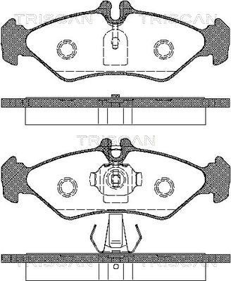 TRISCAN Комплект тормозных колодок, дисковый тормоз 8110 23009