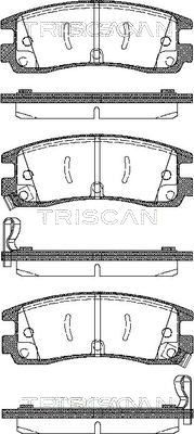 TRISCAN Комплект тормозных колодок, дисковый тормоз 8110 24015