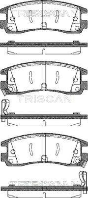 TRISCAN Bremžu uzliku kompl., Disku bremzes 8110 24015