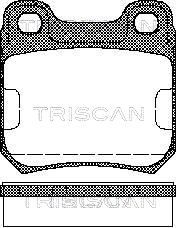 TRISCAN Комплект тормозных колодок, дисковый тормоз 8110 24865