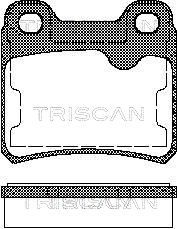 TRISCAN Bremžu uzliku kompl., Disku bremzes 8110 24892