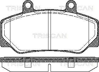 TRISCAN Комплект тормозных колодок, дисковый тормоз 8110 27935