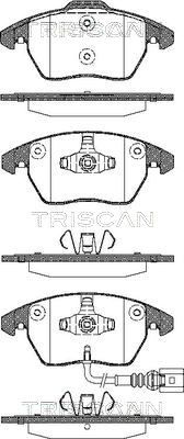 TRISCAN Комплект тормозных колодок, дисковый тормоз 8110 29051