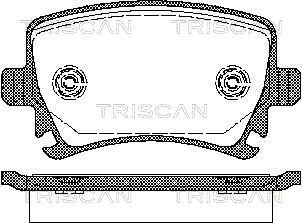 TRISCAN Bremžu uzliku kompl., Disku bremzes 8110 29052