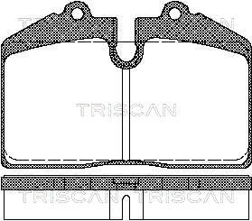 TRISCAN Комплект тормозных колодок, дисковый тормоз 8110 29155