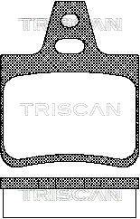 TRISCAN Bremžu uzliku kompl., Disku bremzes 8110 38933