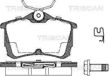 TRISCAN Комплект тормозных колодок, дисковый тормоз 8110 40006