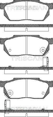 TRISCAN Комплект тормозных колодок, дисковый тормоз 8110 40884