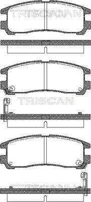 TRISCAN Комплект тормозных колодок, дисковый тормоз 8110 42006