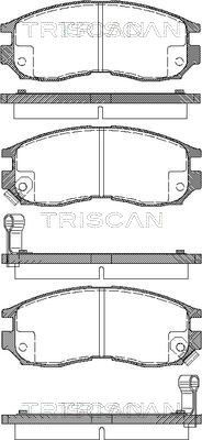 TRISCAN Комплект тормозных колодок, дисковый тормоз 8110 42010