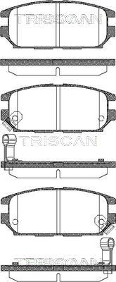 TRISCAN Комплект тормозных колодок, дисковый тормоз 8110 42014