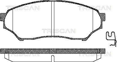 TRISCAN Комплект тормозных колодок, дисковый тормоз 8110 42015