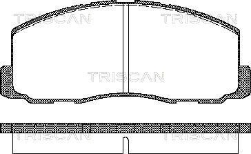 TRISCAN Комплект тормозных колодок, дисковый тормоз 8110 42125
