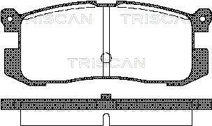 TRISCAN Комплект тормозных колодок, дисковый тормоз 8110 50926