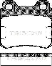 TRISCAN Bremžu uzliku kompl., Disku bremzes 8110 65001