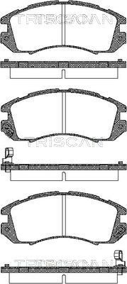 TRISCAN Комплект тормозных колодок, дисковый тормоз 8110 68170