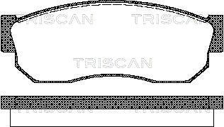 TRISCAN Bremžu uzliku kompl., Disku bremzes 8110 68177