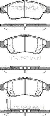 TRISCAN Комплект тормозных колодок, дисковый тормоз 8110 69010