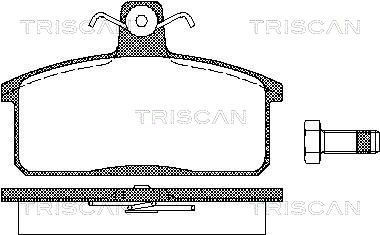 TRISCAN Комплект тормозных колодок, дисковый тормоз 8110 69013