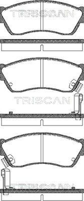 TRISCAN Комплект тормозных колодок, дисковый тормоз 8110 69181