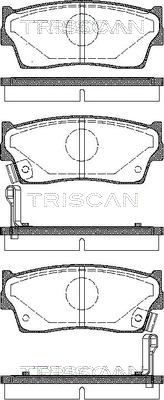 TRISCAN Комплект тормозных колодок, дисковый тормоз 8110 69980