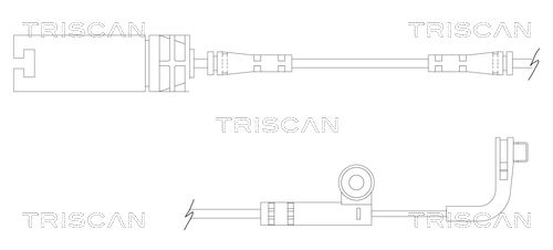 TRISCAN Indikators, Bremžu uzliku nodilums 8115 11026