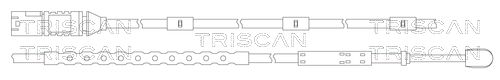 TRISCAN Сигнализатор, износ тормозных колодок 8115 11064