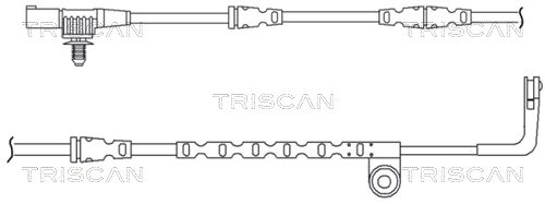 TRISCAN Indikators, Bremžu uzliku nodilums 8115 17007