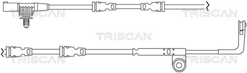 TRISCAN Сигнализатор, износ тормозных колодок 8115 17008