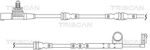 TRISCAN Indikators, Bremžu uzliku nodilums 8115 17011