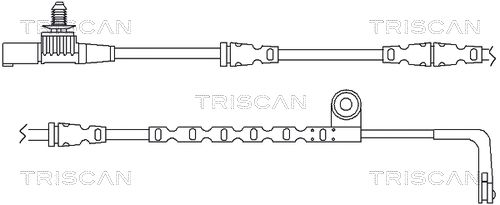 TRISCAN Indikators, Bremžu uzliku nodilums 8115 17012