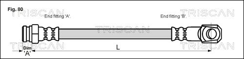 TRISCAN Тормозной шланг 8150 67201