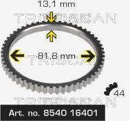 TRISCAN Зубчатый диск импульсного датчика, противобл. устр 8540 16401