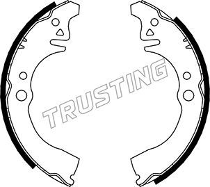 TRUSTING Комплект тормозных колодок 026.343