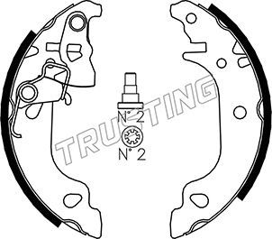 TRUSTING Комплект тормозных колодок 034.103