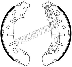 TRUSTING Комплект тормозных колодок 034.124