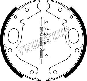 TRUSTING Bremžu loku kompl., Stāvbremze 064.176K