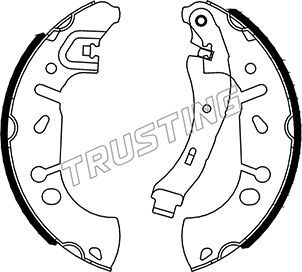 TRUSTING Комплект тормозных колодок 067.207