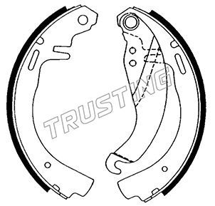 TRUSTING Комплект тормозных колодок 073.160