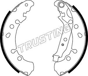 TRUSTING Комплект тормозных колодок 115.326