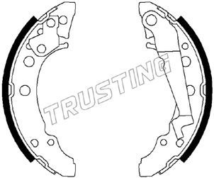 TRUSTING Комплект тормозных колодок 124.288