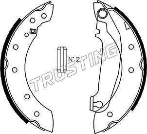 TRUSTING Комплект тормозных колодок 127.270