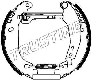 TRUSTING Bremžu loku komplekts 6145